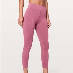 lululemon In Movement 25” Everlux Moss Rose